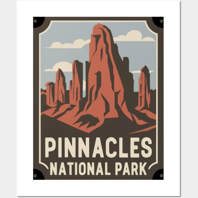 Pinnacles National Park Travel Sticker Wall Art by GreenMary Design